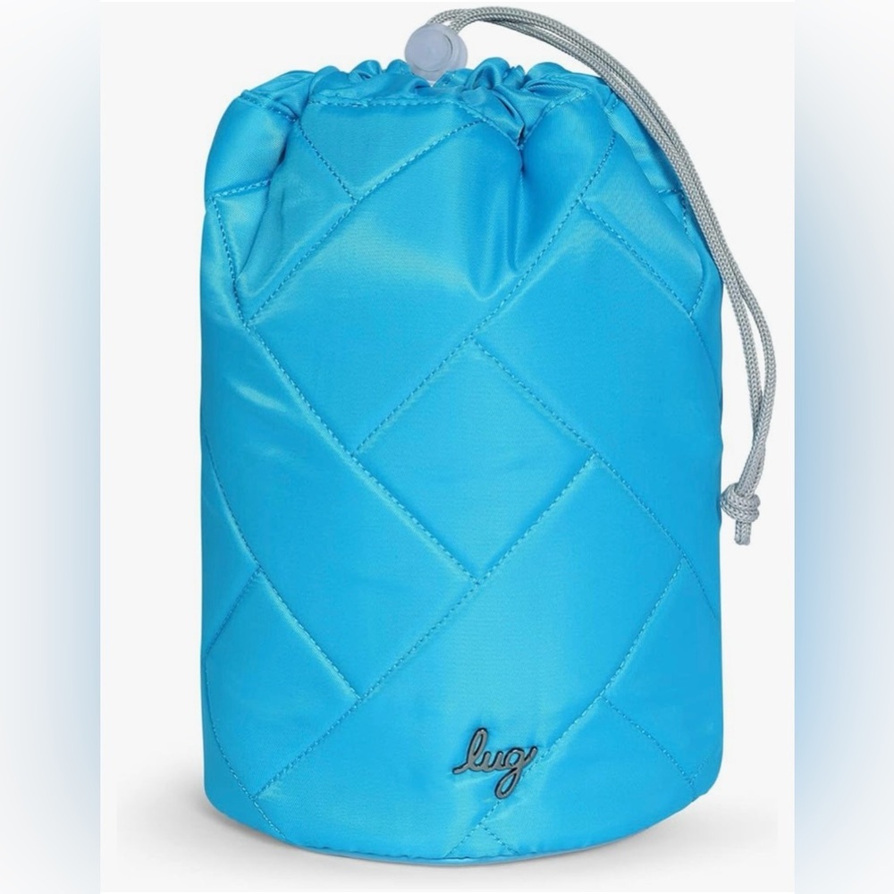 Lug Tumbler | Sky Blue | Drawstring Travel Pouch | NWT Vibrant